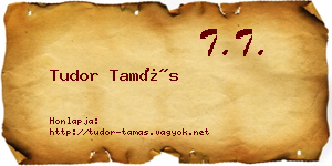 Tudor Tamás névjegykártya